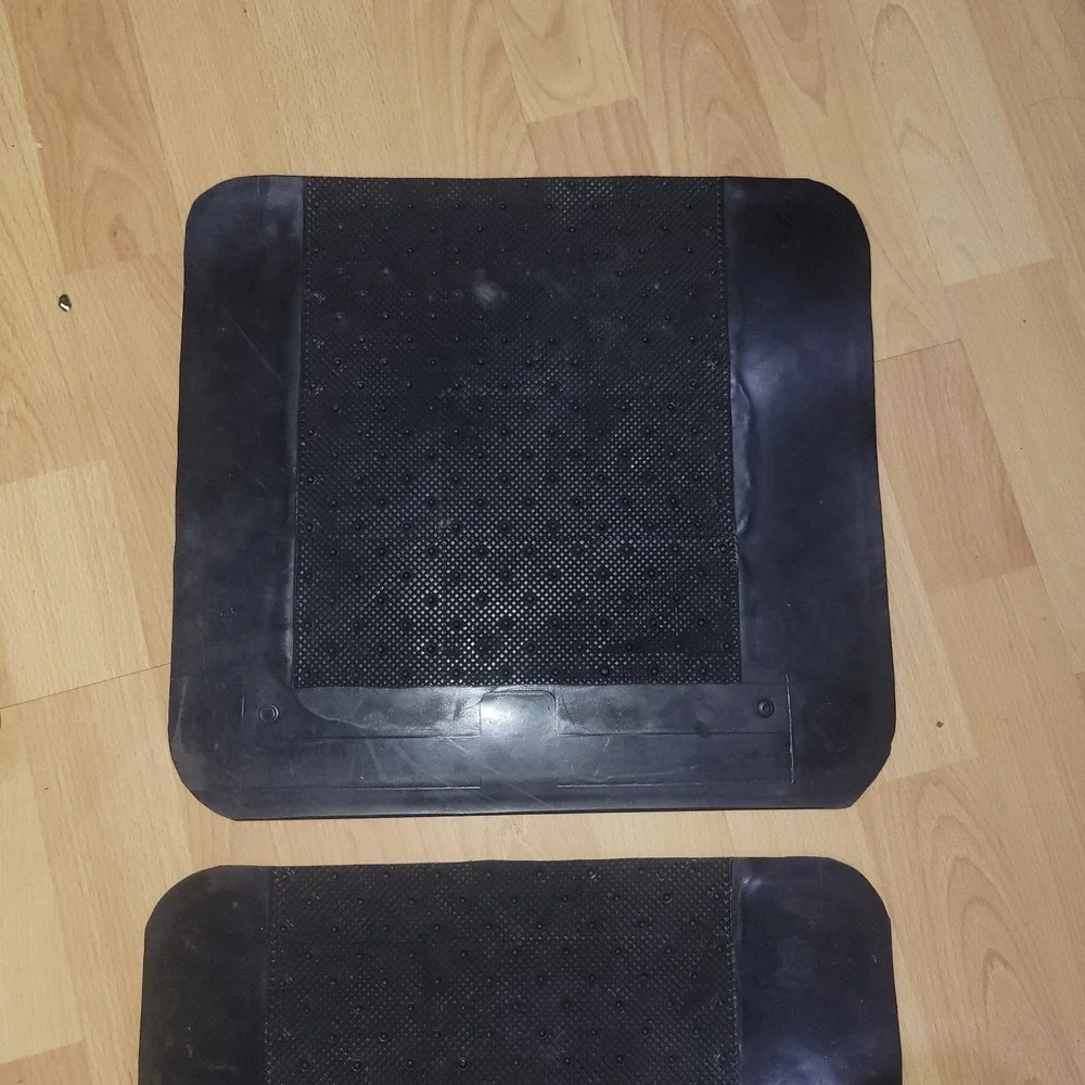 Harley Davidson Motorcycle Logo Rubber Floor Mat 13 x 14 in Black